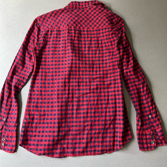 J Crew Perfect Shirt in gingham - Picture 7 of 10
